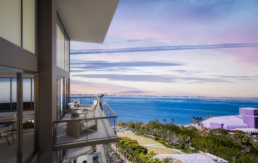 1000 Boulevard of the Arts Terrace Water View