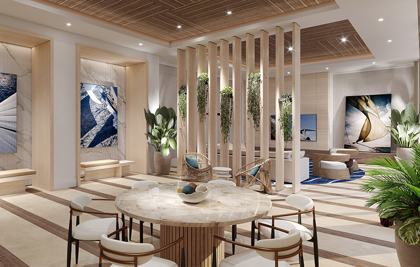 1000 Boulevard of the Arts Interior Dining Room